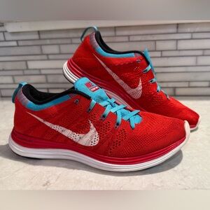 Nike Red and Teal Running Shoes